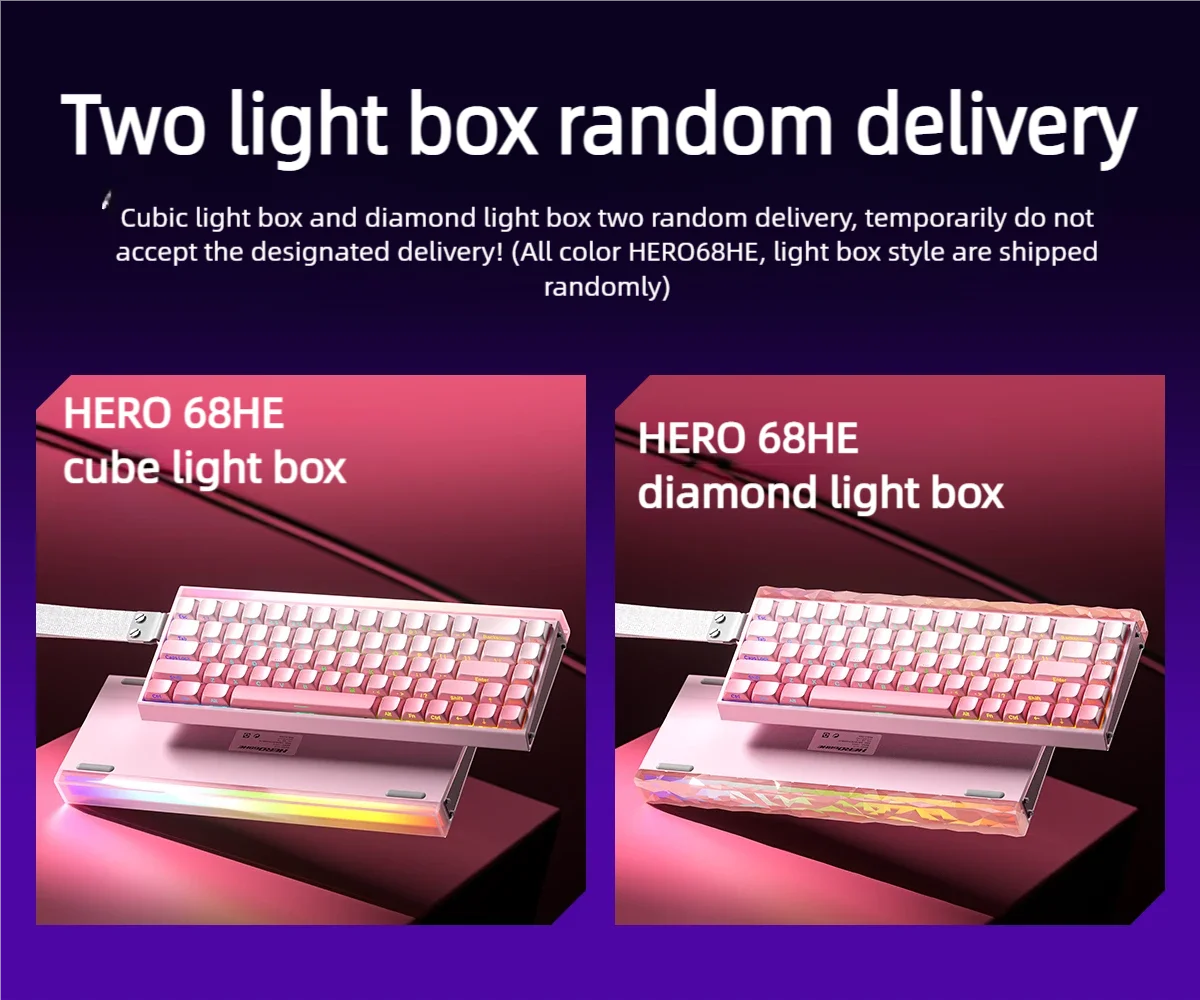 AULA HERO 68HE Magnet-Switch-Tastatur RGB Gaming Mechanische Tastatur Rapid Trigger 8K Return Kabelgebundene Esports Custom-Tastatur