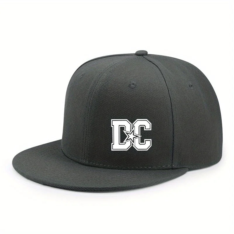 Unisex Letter Print Hip-hop Snapback Cap Outdoor Adjustable Casual Baseball Caps Sunscreen Sun Hat Streetwear