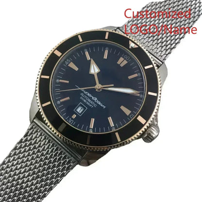 A11 Store Customized Watch Men's Automatic Mechanical Watch Superocean Black Blue Rubber Rose Gold Sport Watches Ceramic