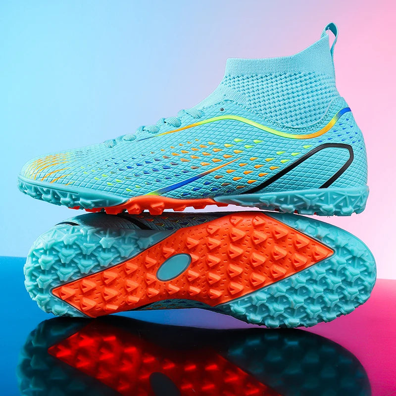 Men Football Boots Professional Turf Futsal Match Grass Unisex Outdoor Training Soccer Shoes Soccer Cleats Non-slip Breathable