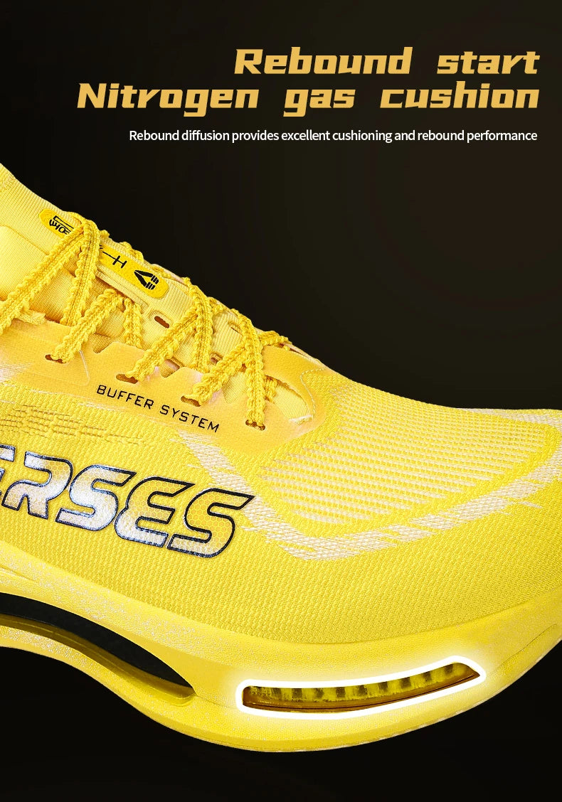 CIERSES  New Carbon Fiber Marathon Racing Training Shoes Breathable And Shock-Absorbing Air Cushion Men's Casual Sports Shoes