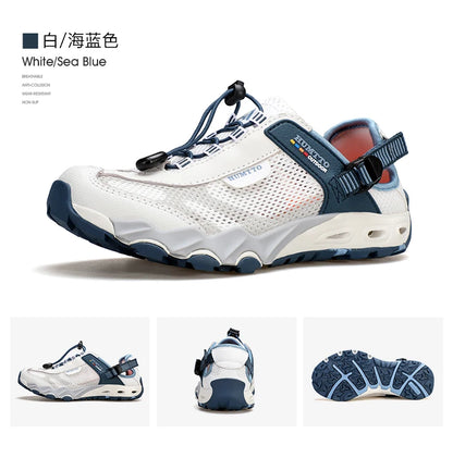 HUMTTO Men Upstream Shoes Outdoor Trekking Wading Aqua Shoes Breathable Mesh Quick drying ankle women  water Sneakers Non-slip