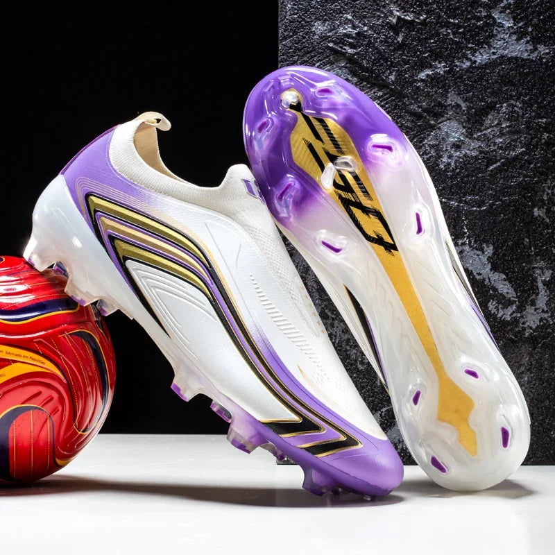 Nouvelles chaussures de football pour hommes, chaussures de football de haute qualité pour l'entraînement, crampons pour terrain gazonné, baskets très vendues, chaussures de futsal pour matchs en salle, antidérapantes po