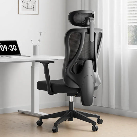 Chaise de bureau ergonomique P1 en maille, réglable, pour la maison et le gaming, avec support lombaire