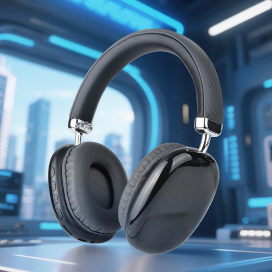 Casque sans fil supra-auriculaire, puce 5.3, Hi-Fi 360 °   Casque sans fil élégant avec son surround, connexion double appareil, longue autonomie de la batterie