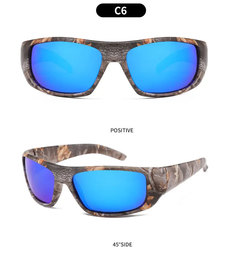 Designer Luxury Brand Polarized Sunglasses Men Protection Mountaineering Windproof Eyewear Driving Outdoor Sports Sun Glasses