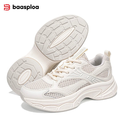 Chaussures de course pour femme Baasploa : baskets de jogging légères et tendance en mesh, antidérapantes, pour femme, d'extérieur, respirantes, colorées et décontractées