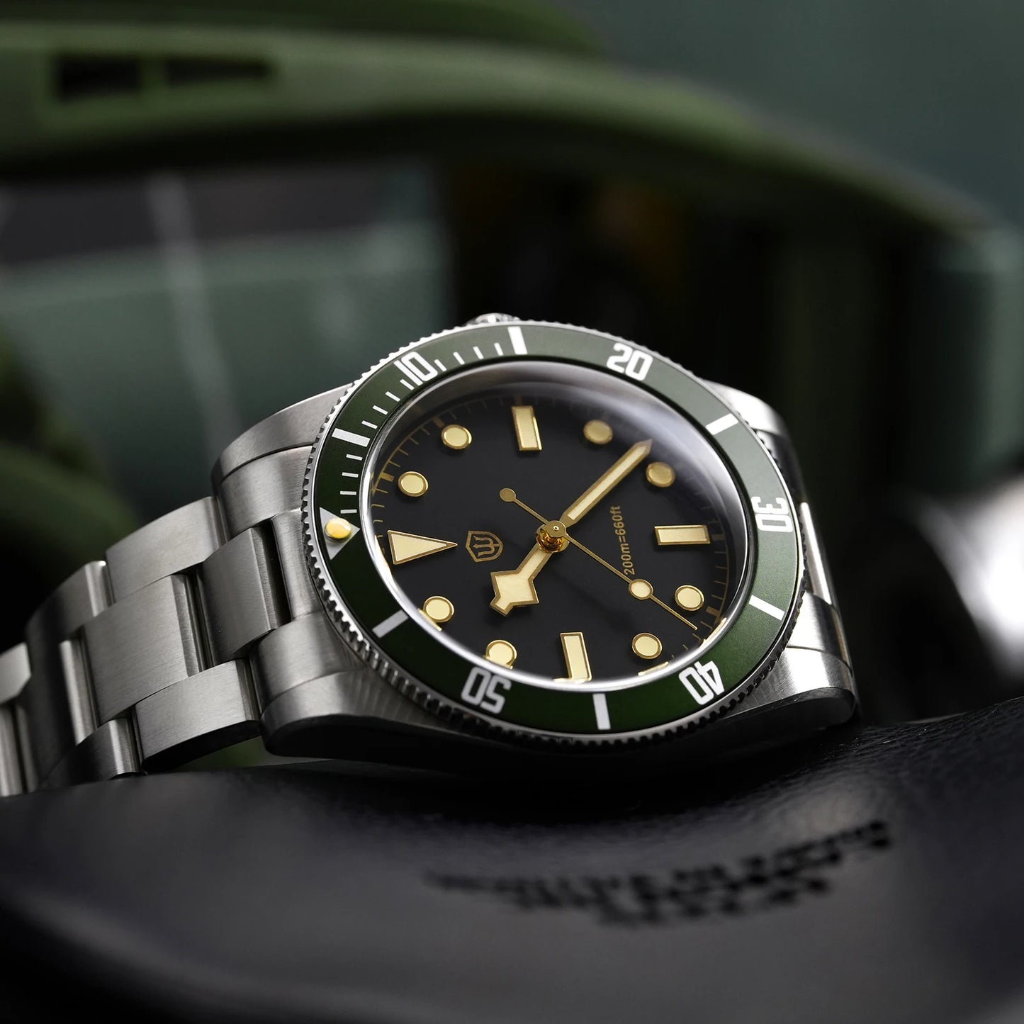 Watchdives WD7922 BB54 Watch VH31 Sweep Second Movement Sapphire Crystal 20bar Waterproof C3 Luminous 37mm Vintage Watches