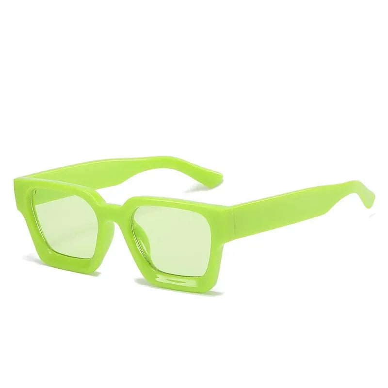 JNPCXI Fashion Square Women Luxury Sunglasses Retro Gradient Blue Designer Men Trending Sun Glasses Shades UV400