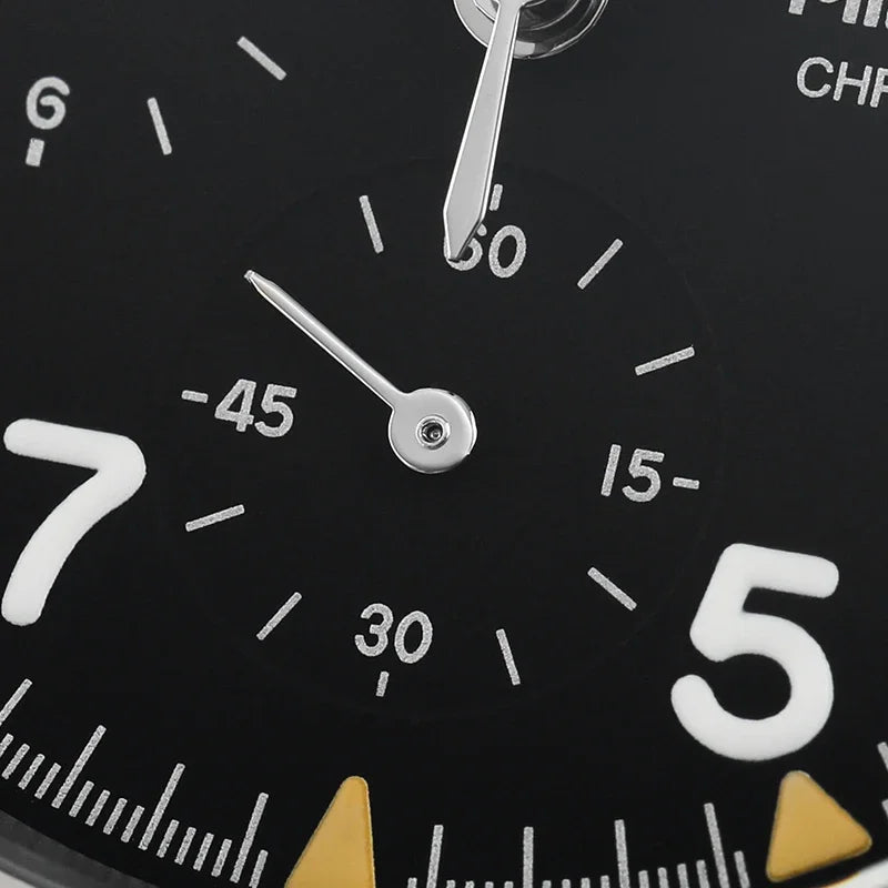 Militado VK61 VK67 Quartz Chronograph Watch 39mm 316L Stainless Steel Case 3 Dial Waterproof 100M  Multifunction Military Watch