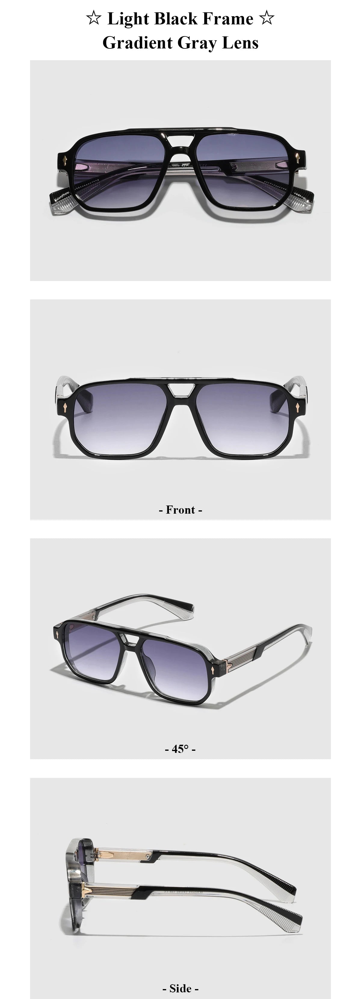 Retro 2026 Transparent Frame Sunglasses for Men and Women luxury brand designer UV400 Protection, Stylish for Driving & Outdoors