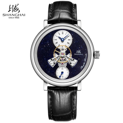 Shanghai The Bund Sky Dome Series Men's Mechanical Watch 42mm Center Flywheel Automatic Watch Limited Edition Brand Watches 865