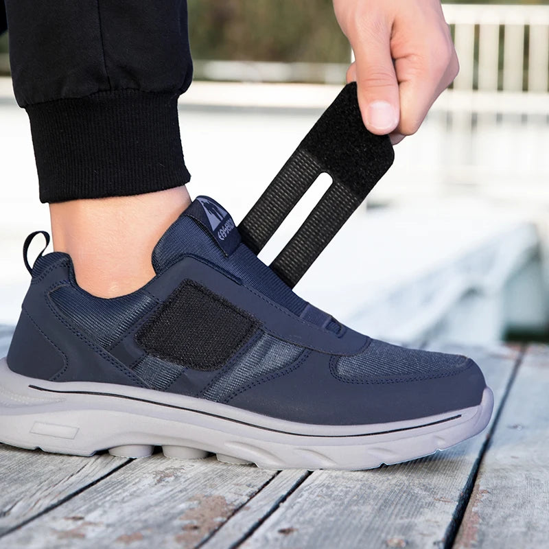 Chaussures de marche unisexes confortables, légères, respirantes, antidérapantes, à bout large, baskets décontractées, chaussures de marche toutes saisons