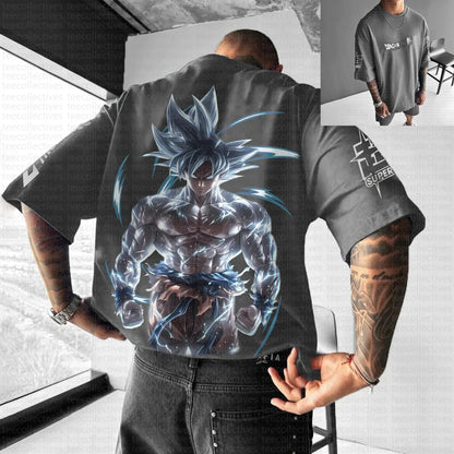Son Goku Dragon Ball Anime 2025 Summer T-shirt Men Harajuku Oversized Retro Street Women Casual Loose Short-sleeved Unisex Tops