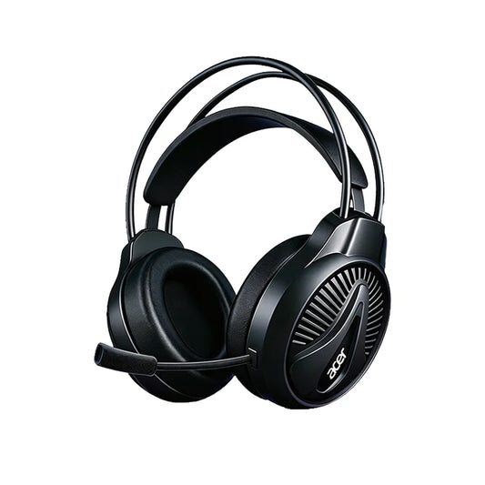 Casque de jeu Acer OHW201 avec éclairage RGB, filaire USB, circum-auriculaire, léger, son clair, microphone performant, confortable pour le jeu