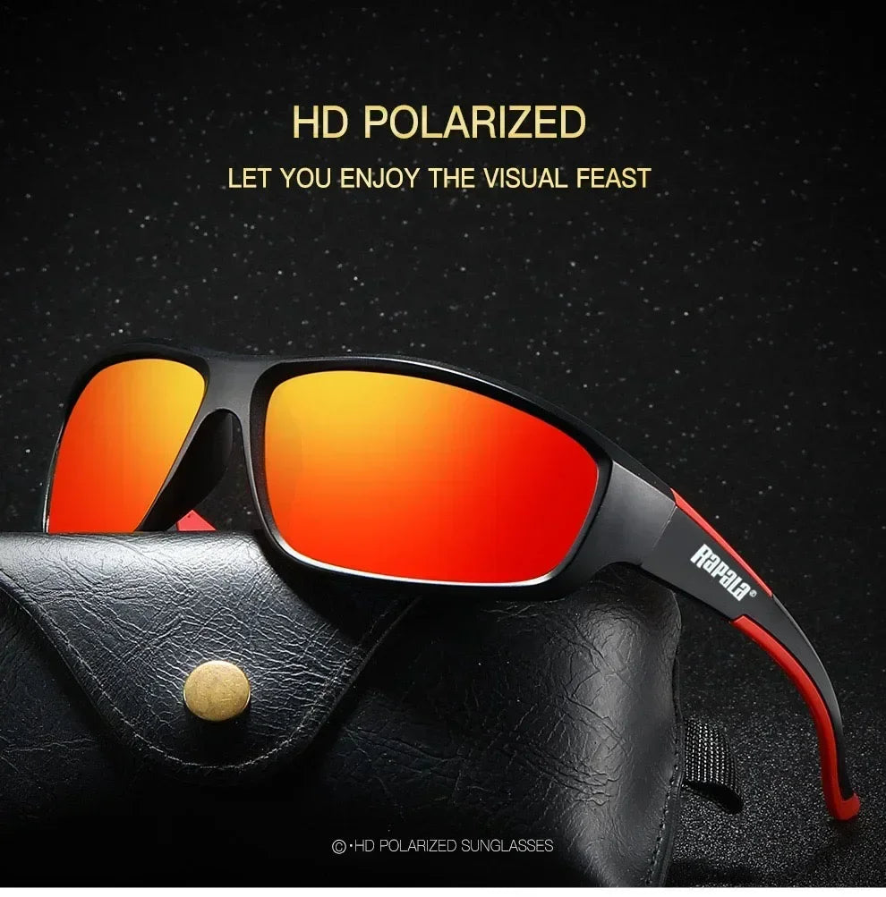 2026 New Original Rapala Polarized Fishing Sunglasses Men's Driving Shades Male Sun Glasses Hiking Classic UV400 Eyewear Trend