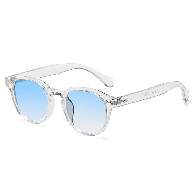 JNPCXI Quality New Retro Round Sunglasses Women Fashion Rivets Decoration Shades UV400 Men Punk Leopard Sun Glasses