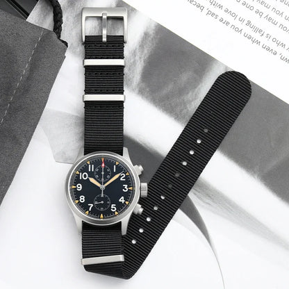 Militado VK61 VK67 Quartz Chronograph Watch 39mm 316L Stainless Steel Case 3 Dial Waterproof 100M  Multifunction Military Watch