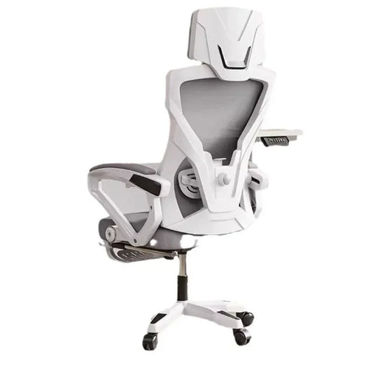 Chaise de bureau ergonomique confortable en maille pivotante pour gaming, chaise de patron inclinable, chaise de bureau pour la maison
