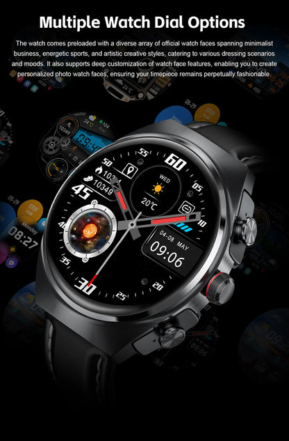 2026 New Smart Watch 2 in 1 With Earphone Smartwatch Bluetooth Call Men Watch Track Heart Rate Monitor Play Music SmartWatch