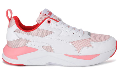Chaussures de sport basses décontractées Puma X-Ray en tissu mesh, à lacets, amortissantes, durables, blanches 374122-06