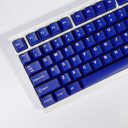 KBDiy 174 Keys PBT Cherry Profile Blue Jade Keycaps for Game Mechanical Keyboard Double Shot DIY for Aula F75 F87 F99 Key Caps