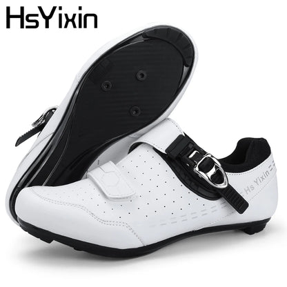 Mountain Bike Shoes Mens Cycling Shoes Quick Ratchet Buckle Compatible with SPD System Pedal for Indoor Outdoor Women MTB Shoes