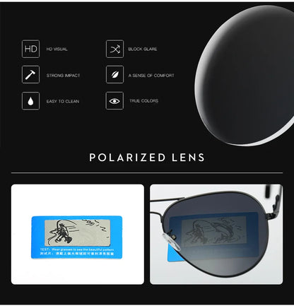LIOUMO Top Quality Aviation Sunglasses Men Polarized Driving Glasses Women Fashion Pilot Goggles Anti-Glare lentes de sol hombre