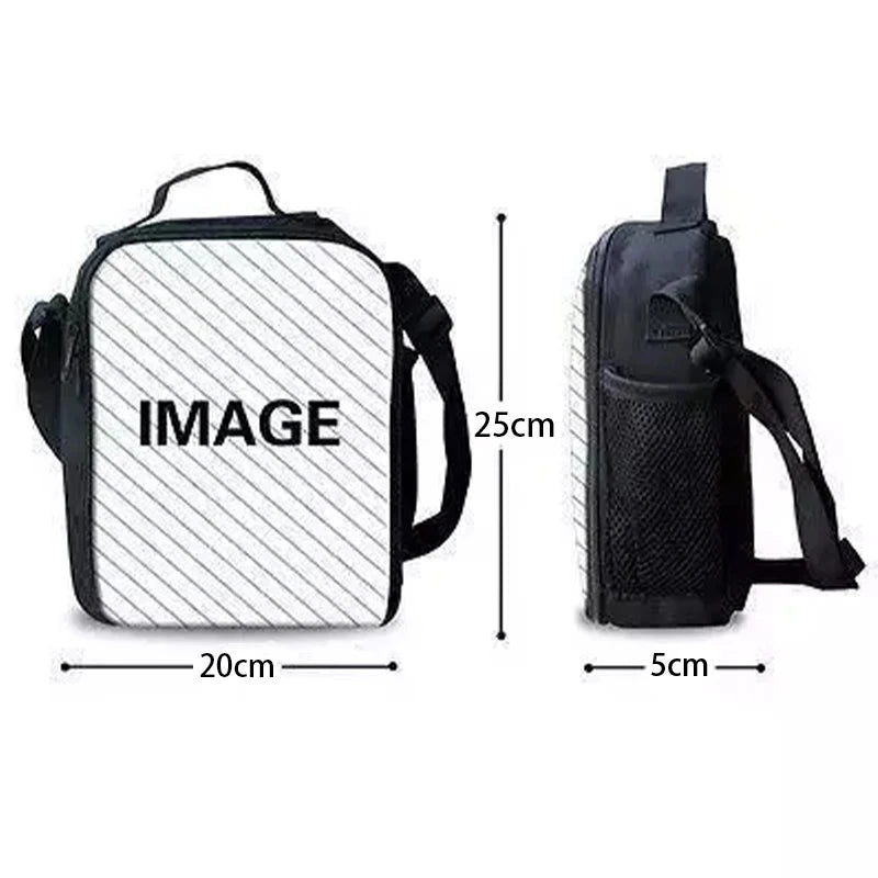 Child Insulated Large F-FortniteS Capacity Bag for Boy Hot Game Girl Student Outdoor Picnic Resuable Thermal Cooler Lunch Box