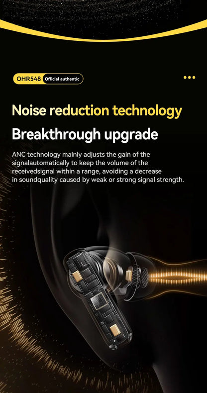 Acer OHR548 Wireless Bluetooth Headphones with ANC, Stereo Sound, Low Latency Gaming Earbuds, Bluetooth In-Ear Headphones with Charging Case