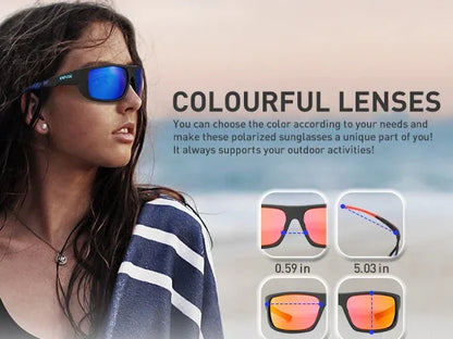 Kapvoe Polarized Sunglasses Men's Driving Shades Male Retro Sun Glasses Fashion Camping Hiking Fishing Classic UV400 Eyewear