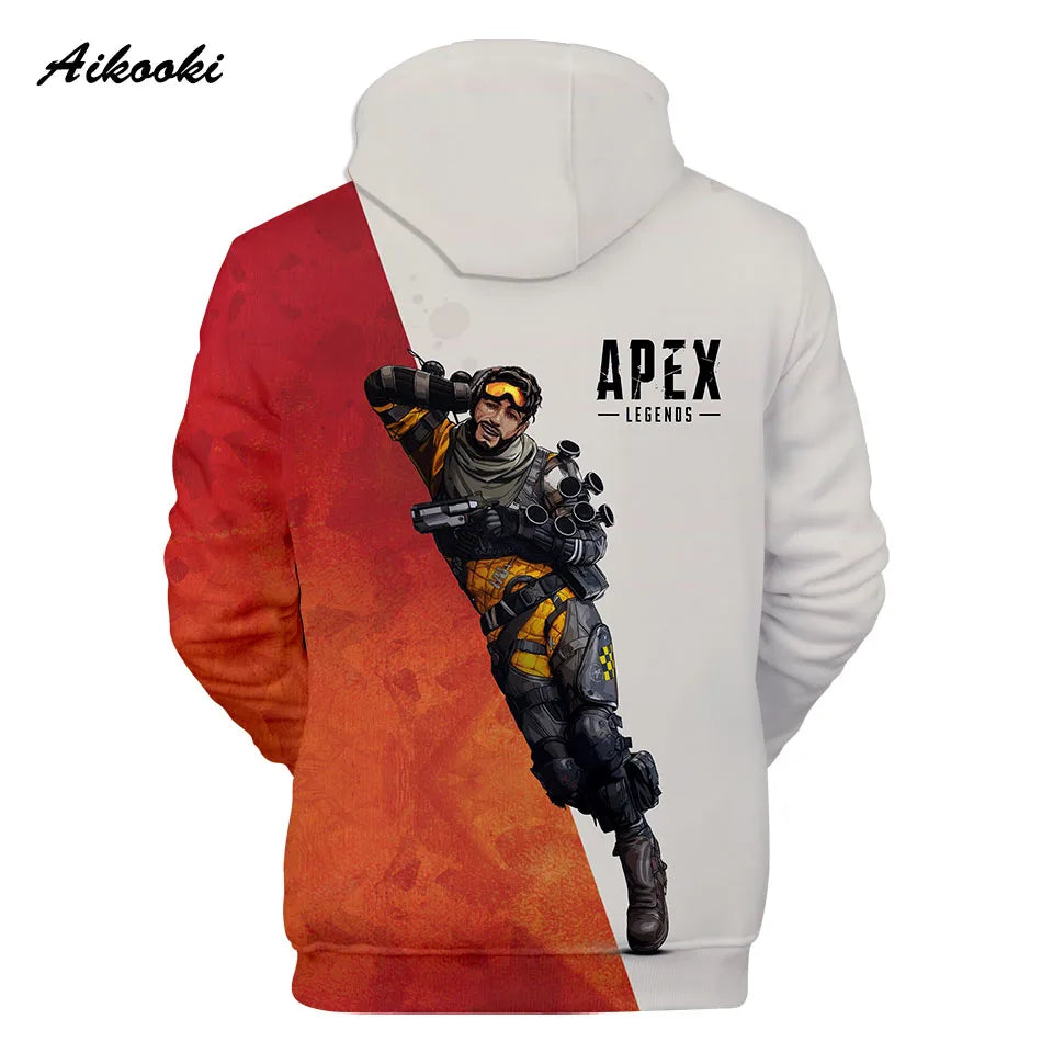 Personality 3D Printed Game Apex Legends Hoodies Sweatshirts Men Women High Quality Hoody Game Long Sleeve Plus Size Hoodies