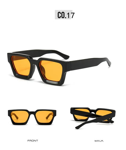 JNPCXI Fashion Square Women Luxury Sunglasses Retro Gradient Blue Designer Men Trending Sun Glasses Shades UV400