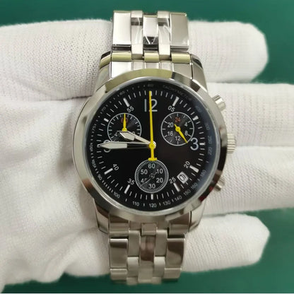 stainless steel Sapphire Crystal Men`s Watch Beat Quartz Chronograph 50M Waterproof Luxury Sport bussness Watches Men 316L Clock