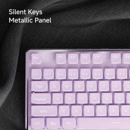 EWEADN V3 Wired Silent Office & Gaming Keyboard, Film Key Design, Ergonomic, for Windows/Laptop/PC/Desktop, E-sports Accessory