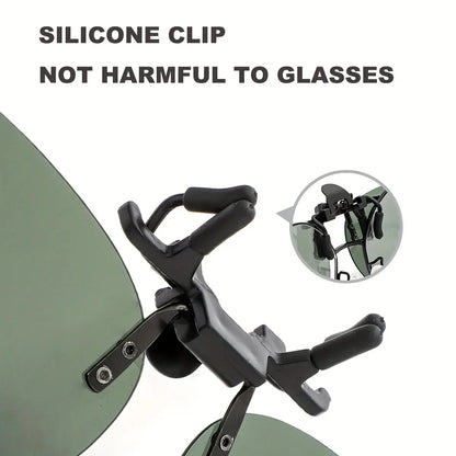 Trendy Cool Clip-on Sunglasses Polarized  Fashion Glasses, for Men Women Outdoor Sports Party Vacation Travel Driving