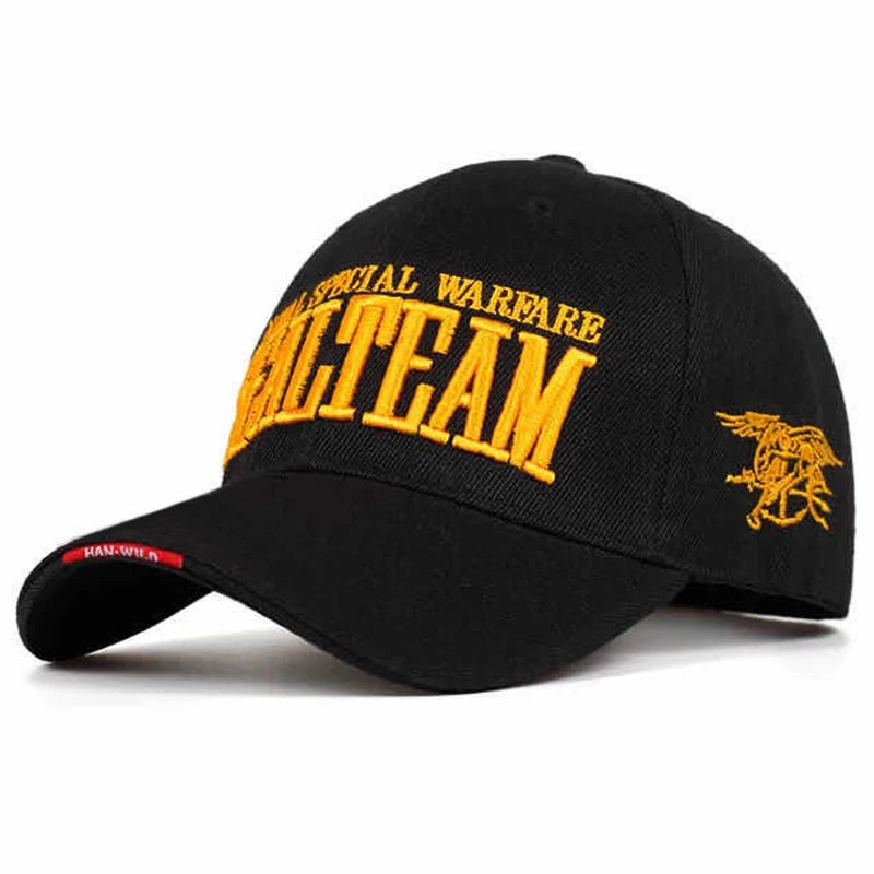 Fashion United States Marine Corps SEALTEAM Letters embroidery Baseball Cap Mens Outdoor Hunting Navy Seals Hat Sport Cap Adult
