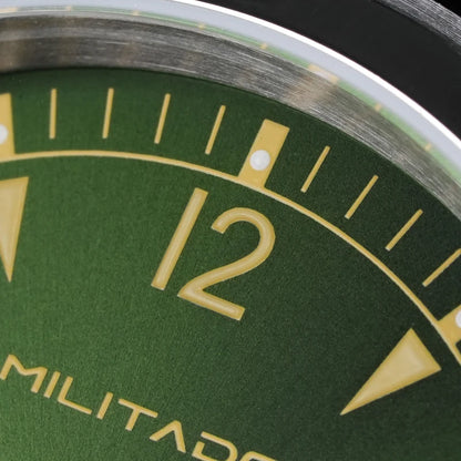 Militado ML08 Men Military Watch Ronda 515 Movement Sapphire Luminous Vintage Watches 10Bar Waterproof Stainless Steel Watch