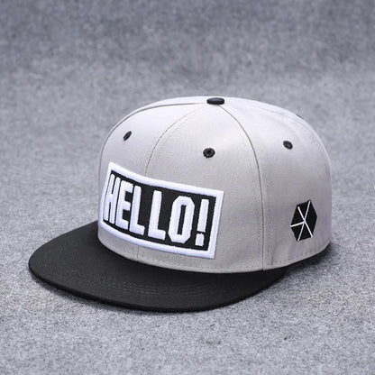 Men's Letter Embroidery All-match Flat Brim Baseball Cap Ladies Summer Hip Hop Hats Outdoor Shade Adjustable Casual Peaked Caps