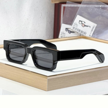 Sunglasses ASCARI Vintage Square Unisex Handcrafted Acetate UV400 Classic Retro Designer Eyewear