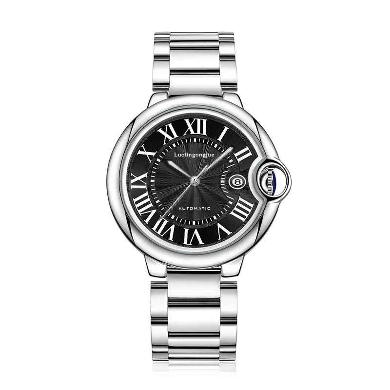 European and American Style High-End Business Series Men's Mechanical Watches, Automatic Winding, Skeleton Design, High Aesthetic Value, Light Luxury, Fashionable, Casual, Versatile, Trendy Men's Watches for Social Guys, the