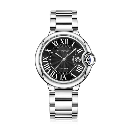 European and American Style High-End Business Series Men's Mechanical Watches, Automatic Winding, Skeleton Design, High Aesthetic Value, Light Luxury, Fashionable, Casual, Versatile, Trendy Men's Watches for Social Guys, the
