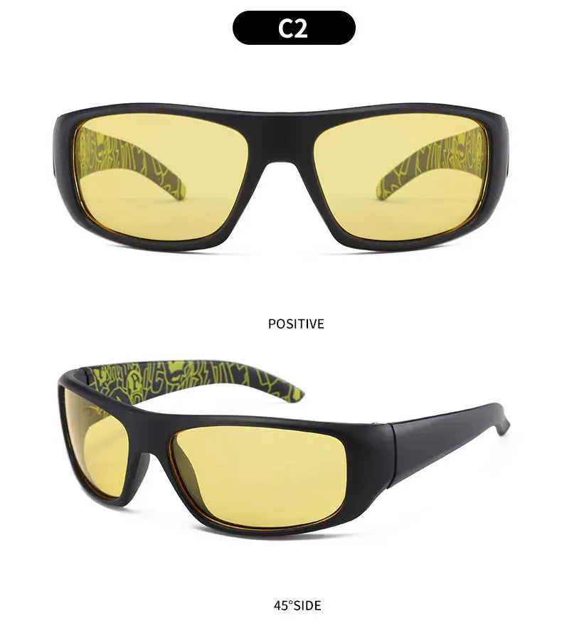 Designer Luxury Brand Polarized Sunglasses Men Protection Mountaineering Windproof Eyewear Driving Outdoor Sports Sun Glasses