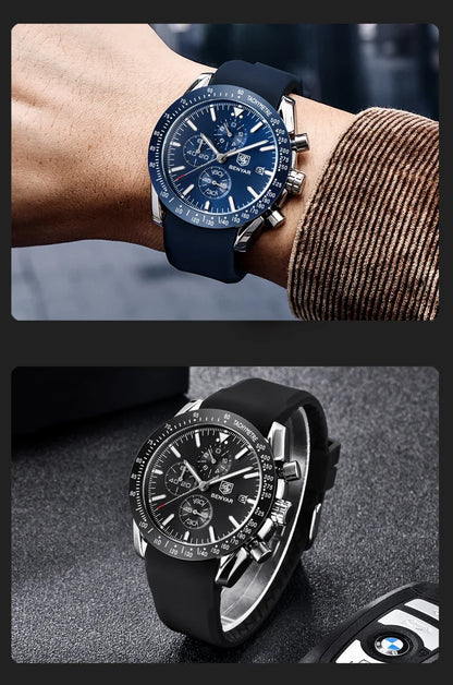 Men Watch BENYAR Top Brand Luxury Full Steel Business Quartz Watch Men Casual Waterproof Sports Watches Clock Relogio Masculino