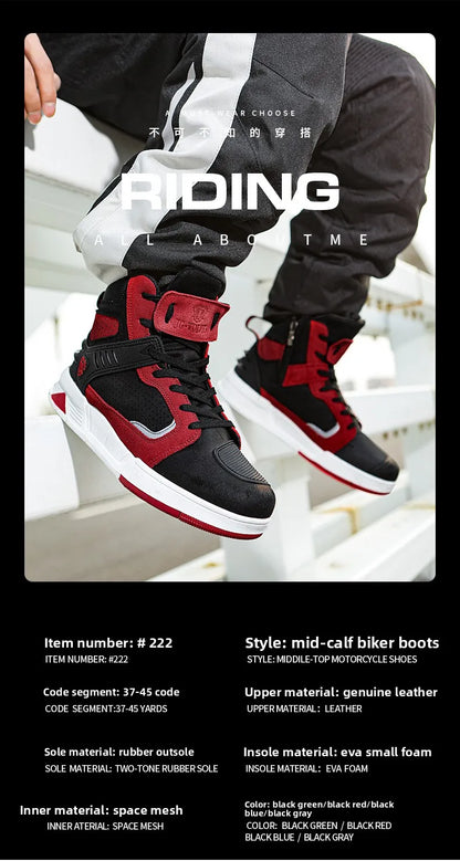 Motorcycle Boots 2026 New Men Women Motorbike Riding Shoes Breathable Biker Boots Motorboats Motorcycle Shoes Bota