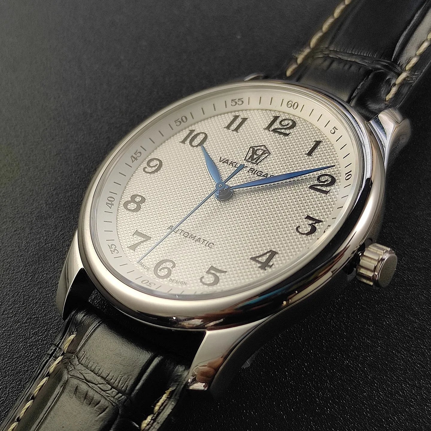 Vakuy Automatic Mechanical Watch Man's Business Auspicious Face Seagull ST2130 Movement Blue Pointer Waterproof Men's