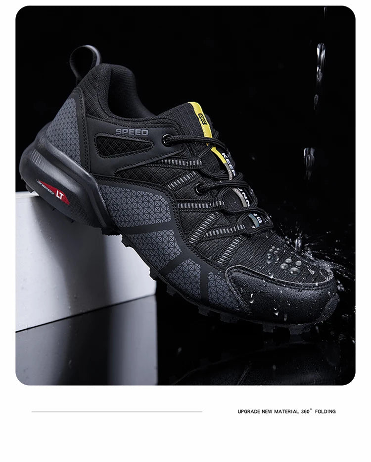 Men's Hiking Shoes All-terrain Outdoor Sports Shoes Breathable Mesh Non-slip Wear-resistant Hiking Shoes Outdoor Cycling Shoes