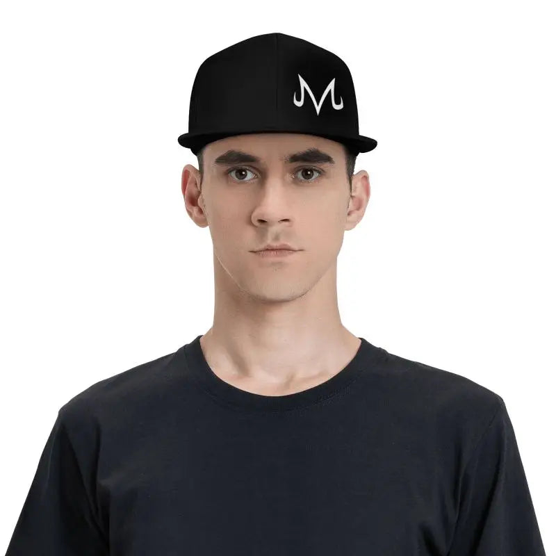 Majin Buu Print Baseball Cap Hip Hop Flat Bill Caps Unisex Adjustable Snapback Caps Skateboard Hats Trucker Hat
