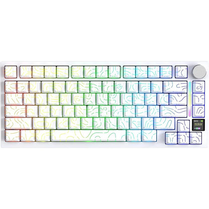 ATTACK SHARK X820 75% Ultra Wireless Mechanical Keyboard with TFT Smart Display & Knob, Hot Swappable, RGB South Facing LED