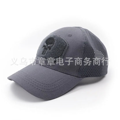 New Camo Baseball Cap for Men, Tactical Military Style with Velcro Patch, Outdoor Hiking Sun Hat & Peak Cap